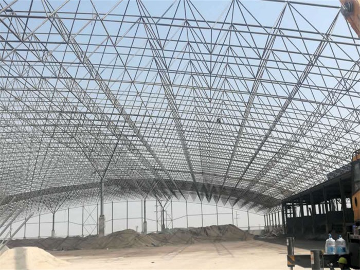 任丘钢厂料仓网架工程